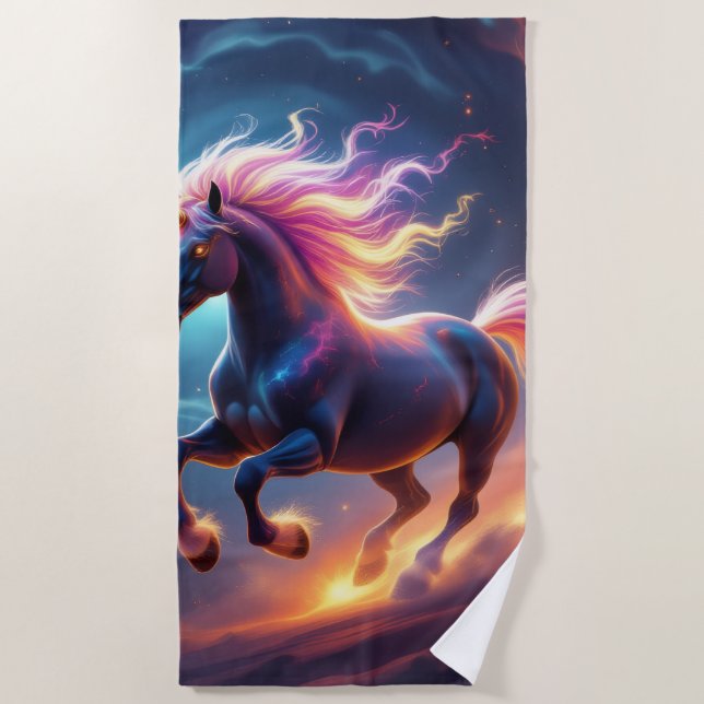 Toalla De Playa „2026 – Das Jahr des Feuerpferds“ (Anverso)