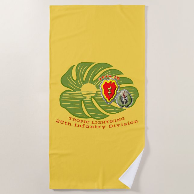 Toalla De Playa 25ª División de Infantería  (Anverso)