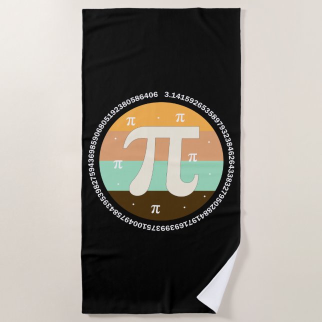 Toalla De Playa 3.14 National Pi Day Design  - Pi Day Gift Idea (Anverso)