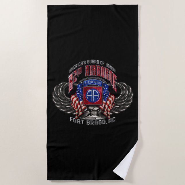 Toalla De Playa 82.º Fuerte Aéreo Bragg (Anverso)