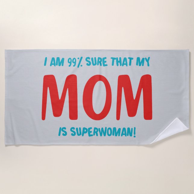 Toalla De Playa 99% Supermujer (Anverso)