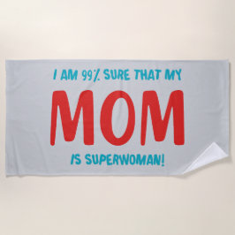 Toalla De Playa 99% Superwoman