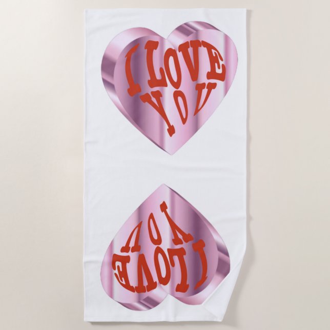Toalla De Playa A Beach Valentine (Anverso)