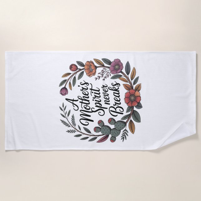 Toalla De Playa A Mother's Spirit Never Breaks (Anverso)