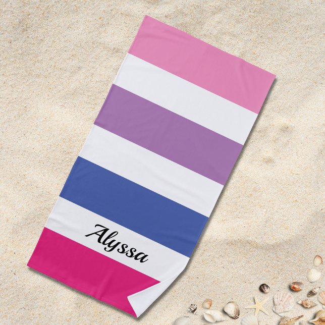 Toalla De Playa A rayas personalizadas  (Subido por el creador)