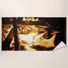 Toalla De Playa A través de las llamas