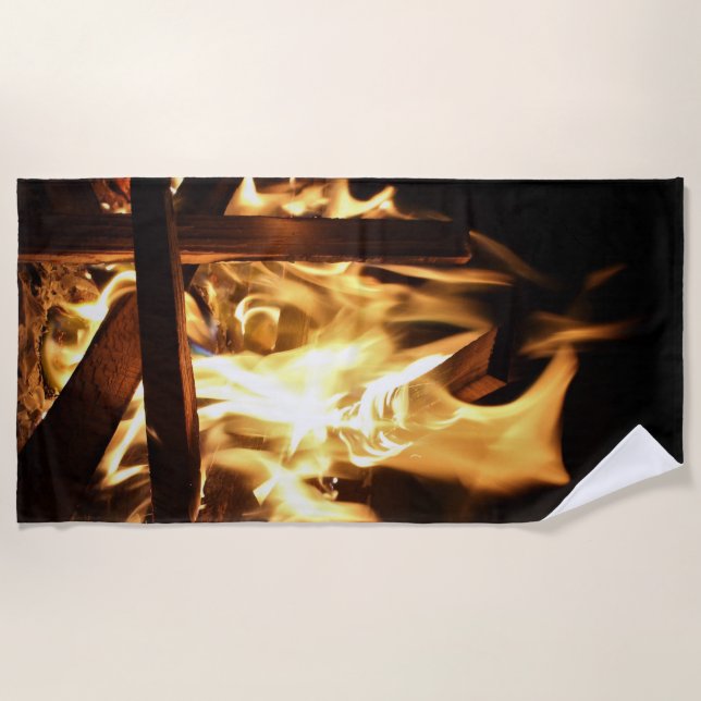 Toalla De Playa A través de las llamas (Anverso)