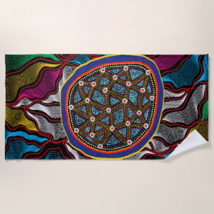 Toalla de playa Aboriginal Design-15