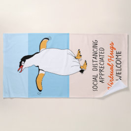 Toalla De Playa Abrazos virtuales de distanciamiento social