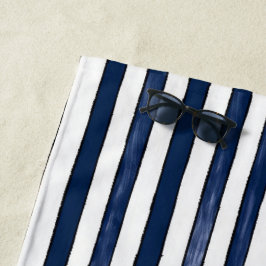 Toalla De Playa Abstrack Blue Stripes Seamless