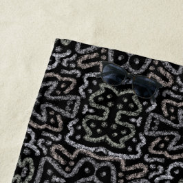 Toalla De Playa Abstract Arrow Grunge Pattern And Soft Pastels