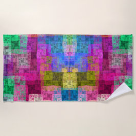 Toalla De Playa Abstract cubes