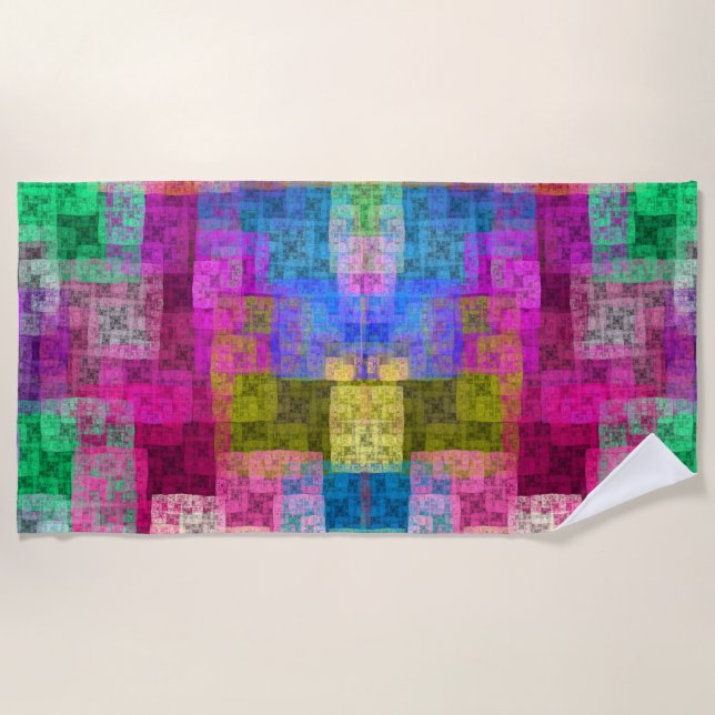 Toalla De Playa Abstract cubes (Anverso)