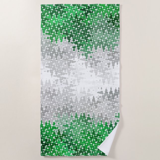 Toalla De Playa Abstract Grayromantic  Pride Flag (Anverso)