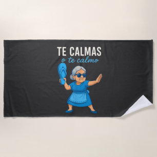 Toalla De Playa Abuela divertida mexicana española