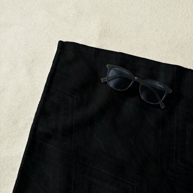 Toalla De Playa Aceptación | Textura abstracta oscura (In situ)