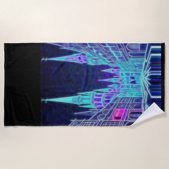 Toalla De Playa Acrópolis en curva (Anverso)