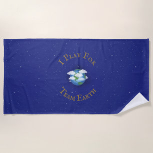 Toalla De Playa Activismo global Personalizado "Juego por Team Ear