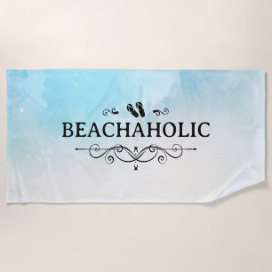 Toalla De Playa Acuarela Beachaholic