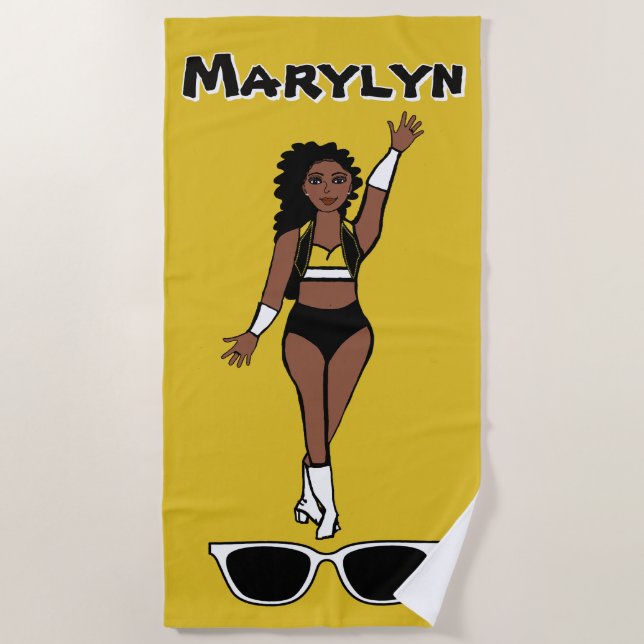 Toalla De Playa Add A Name  Beach Towel YBW (Anverso)