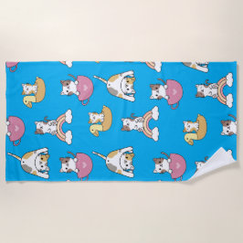 Toalla De Playa Adorable Kitty Cats