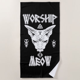 Toalla De Playa Adorar Meow