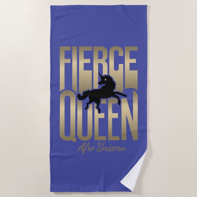 Toalla De Playa Afo Unicorn Fierce Queen (Anverso)