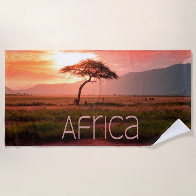 Toalla De Playa Africa Sunset African (Anverso)