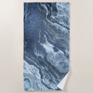 Toalla De Playa Agante azul cristalizado   Duste Slate Marbble Sto