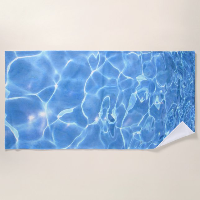 Toalla De Playa Agua Azul Acondicionada (Anverso)