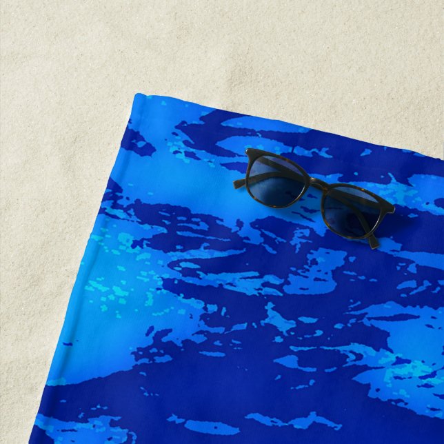 Toalla De Playa Agua dulce Personalizar profunda de la Marina (In situ)