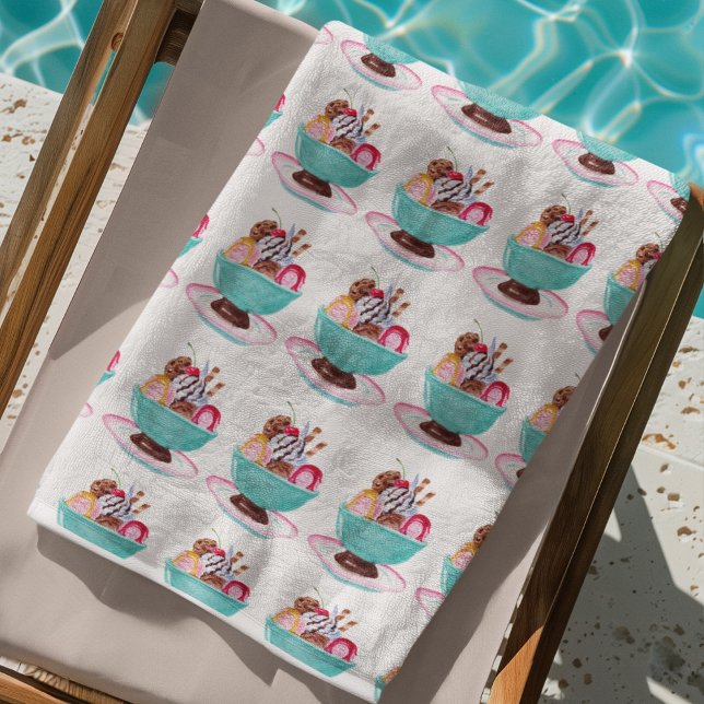 Toalla De Playa Agua Hielo Crema Sundae Niños (Subido por el creador)