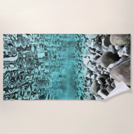 Toalla De Playa Aguas poco profundas Arte Ageo Artístico