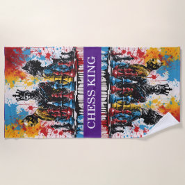 Toalla De Playa Ajedrez