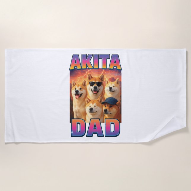 Toalla De Playa Akita (Anverso)