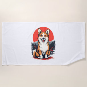 Toalla De Playa Akita Inu Dog