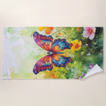 Alas Naranjas azules de mariposa