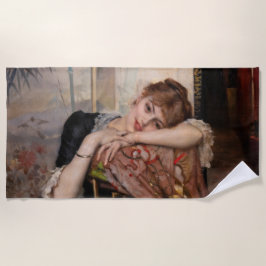 Toalla De Playa Albert Edelfelt - La Parisienne / Virginie