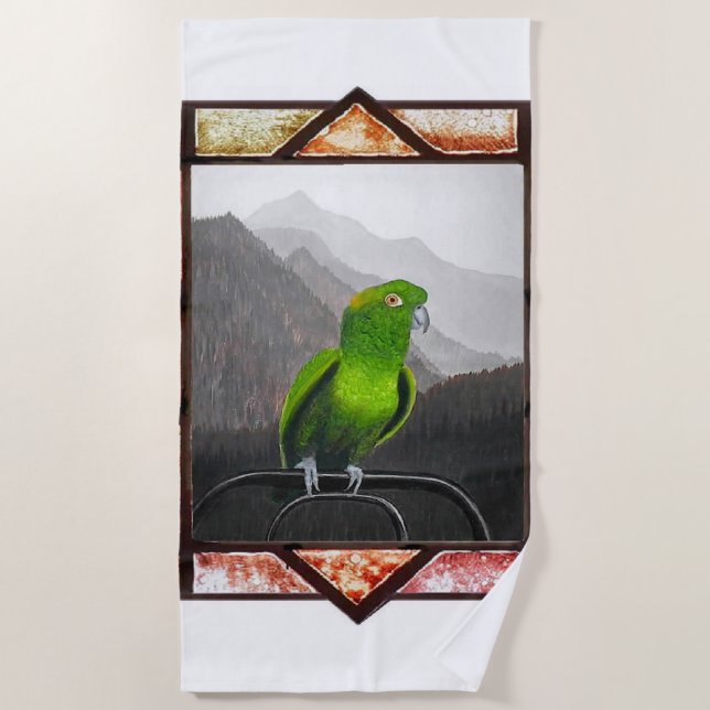Toalla De Playa Aldo My Amazon Parrot (Anverso)
