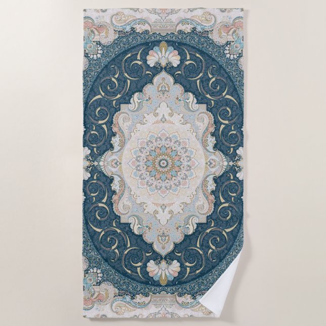 Toalla De Playa Alfombra persa anticuada turca (Anverso)