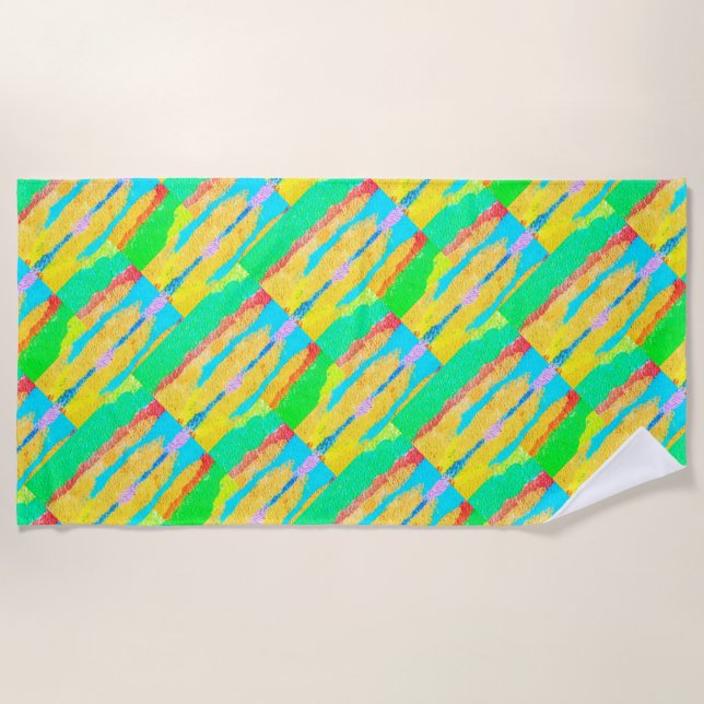 Toalla De Playa Alfombras y trapos resumen arte puro supremo (Anverso)