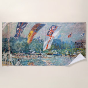 Toalla De Playa Alfred Sisley - Regatta en Molesey