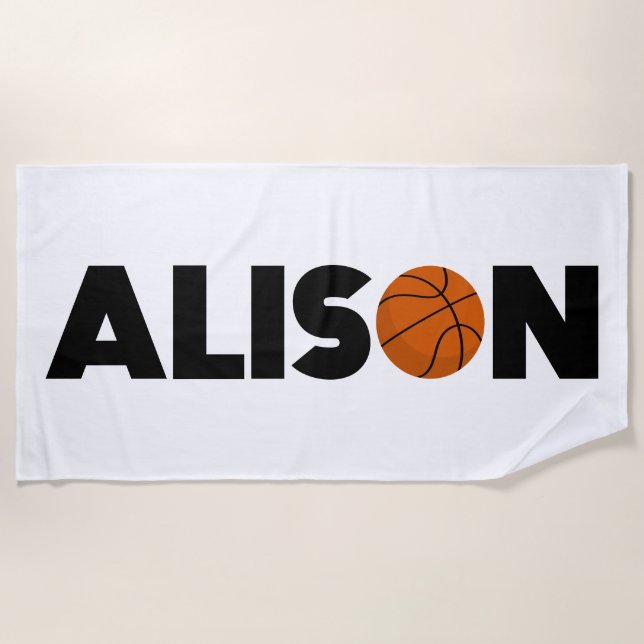 Toalla De Playa Alison Basketball (Anverso)