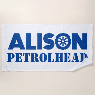 Toalla De Playa Alison Petrol Head