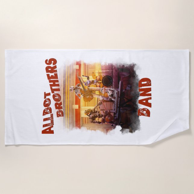 Toalla De Playa Allbot Brothers Band / Reparación de Bob Saucer (Anverso)