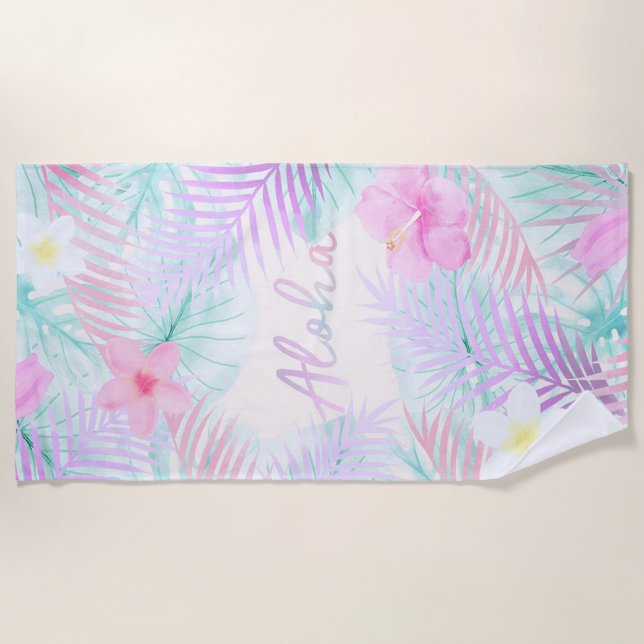 Toalla De Playa Aloha (Anverso)