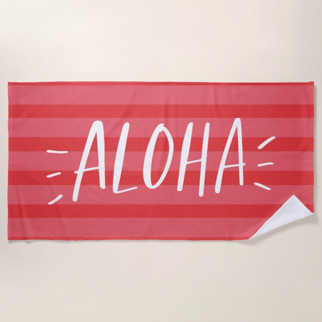Toalla De Playa Aloha (Anverso)