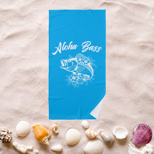 Toalla De Playa Aloha Bass-Blue Hawaiian