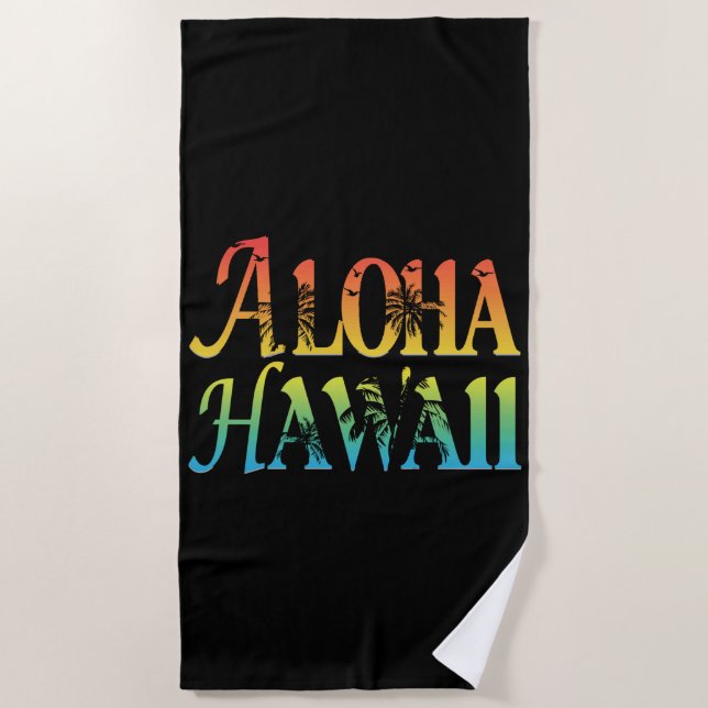 Toalla De Playa Aloha Hawaii (Anverso)