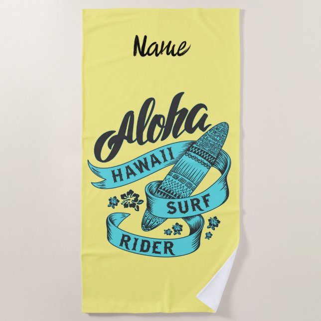 Toalla De Playa Aloha Hawaii Surf Rider Thunder_Cove (Anverso)